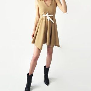 NWT Maje Chasuble Camel Mini Dress Size 1